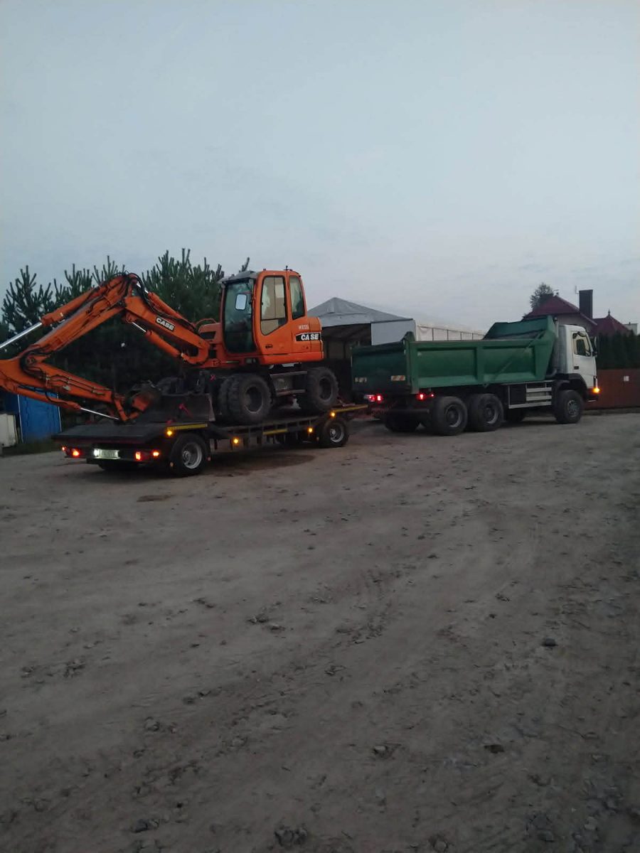 Montaż zbiornika i wykop pod szambo w Tłuszczu